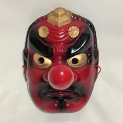 能面 しかみ 木彫り 手作り品 収納袋付き - メルカリ