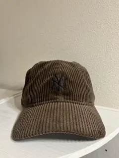 【美品】NEW ERA 9TWENTY NY キャップ コーデュロイ ブラウン