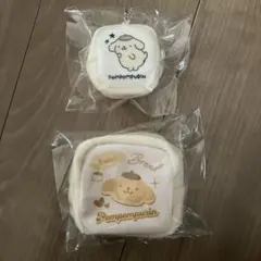 サンリオ ポムポムプリン ボアキューブポーチ ２個セット