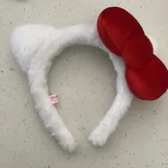 ハローキティ リボン付き耳カチューシャ