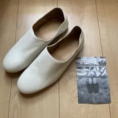que shoes レザー フラットシューズ ホワイト Lサイズのサムネイル