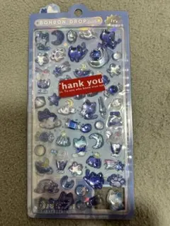 【正規品】ボンボンドロップシール　夜ネコ