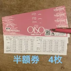 大磯ロングビーチ 施設利用券 2026年（50%割引）４枚のサムネイル