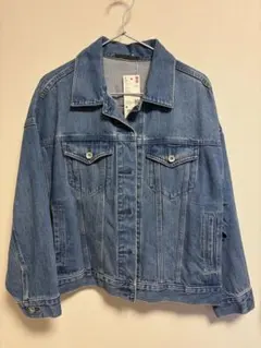 ユニクロ デニムオーバーサイズジャケット 64ブルー