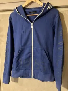 TOMMY ジップアップパーカー ブルー Mサイズ