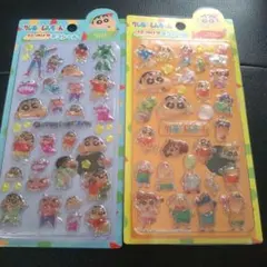 クレヨンしんちゃん ぷっクリアデコシール♡２種セット♡