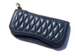 JAIL CRAFT キルティングレザー ウォレット 財布 ネイビー 藍色