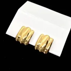 美品★MONET モネ イヤリング 大ぶり ヴィンテージ ゴールド ボリューム