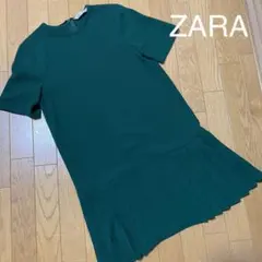 ZARAザラグリーンチュニックワンピース　ナチュラルビューティーロペGU KBF