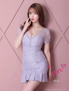 an レースドレス　ライラック　新品　S タグ付き