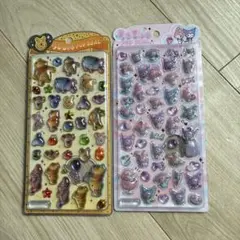 うるちゅる マイメロ クロミ プーさん 2枚セット ボンボンドロップシール