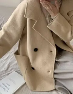 コート　ブラウン　ベージュ　オーバーコート　カジュアル　韓国　新品未使用