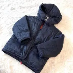 PETIT BATEAU 中綿コート 4ans リバーシブル フード付き