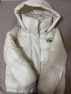 GAP ダウンジャケット xxsアイボリー フード付き