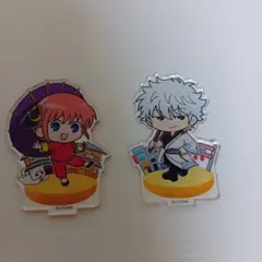 銀魂 アクリルスタンド 神楽 坂田銀時 2点セット - メルカリ