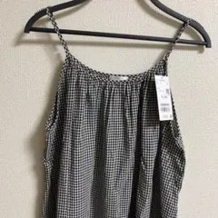 ギンガムチェック キャミワンピース