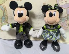 美品 ミッキーミニー ぬいぐるみバッジセット 2025 ハロウィン