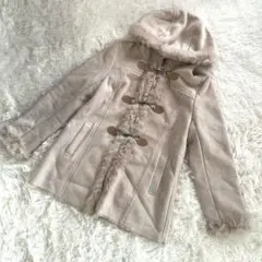 りゅう様専用【any SiS】ムートンコート L ベージュ ラビットファー