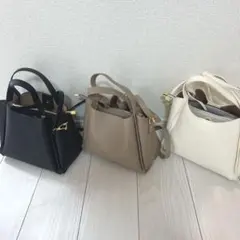 未使用 shien シーイン バッグ 3色セット ハンドバッグ ショルダーバッグ