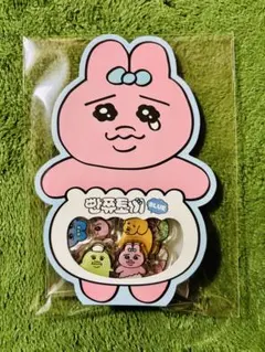 【韓国限定】おぱんちゅうさぎ ぷっくりフレークシール（BLUE）