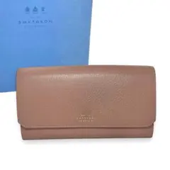 スマイソン　長財布　ライトピンク　フラップ　レザーのサムネイル