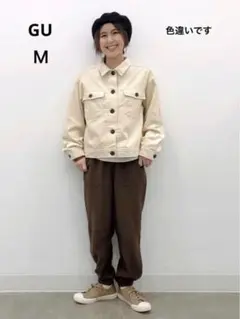 【ジーユー】　コーデュロイジャケット　羽織り　カジュアル　ピンク　Mサイズ