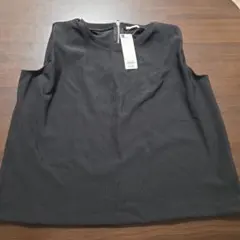 【新品・未使用　GU ブラック ノースリーブチュニック Lサイズ】
