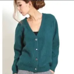 snidel アンゴラ ビジュー カーディガン