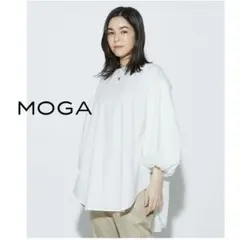【美品】 MOGA ブラウスCPタイプライター シャツ ブラウス プルオーバー