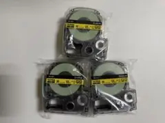 ★新品★未開封★キングジム テプラテープPRO 黄色テプラテープ 18㎜×3個