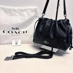 【未使用】 COACH フェイ ドローストリング 2WAYバッグ 黒 CT763のサムネイル