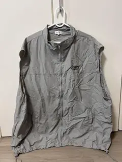 MSG グレー ナイロン ジップアップ ジャケット XL