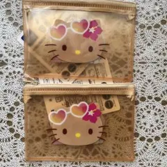 【新品】ハローキティ フラットポーチS 2個セット