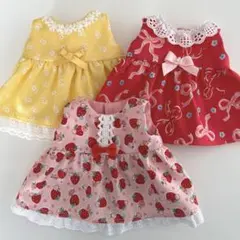 レミンちゃん　メルちゃん　ワンピース 3点　ハンドメイド