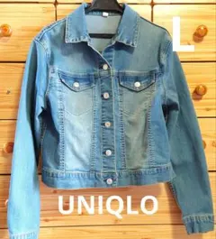 UNIQLO ライトブルー デニムジャケット Lサイズ