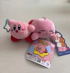 星のカービィカラビナ付きマスコットとあつめてかさねてもっちりマスコットの2点売り