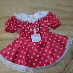 赤の水玉　ドレスのサムネイル