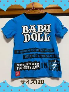 BABYDOLL Tシャツ ブルー 120cmのサムネイル