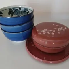 お値下　和食器まとめ品　桂由実　菓器　お盆　小皿セット　他どんぶり鉢(麺類)のサムネイル