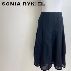 SONIA RYKIEL ソニアリキエル シアープリーツスカート ウールスカートのサムネイル