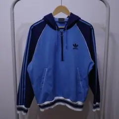 希少80s オールドアディダス old adidasトラックジャケット フーディ