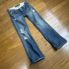 Yanuk Vintage ダメージブーツカットデニム 26