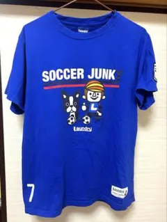Laundry x soccer junky コラボTシャツ ブルー L