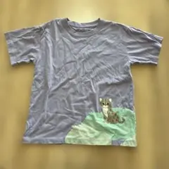 MUJI 無印良品　130cm Tシャツ　猫プリント