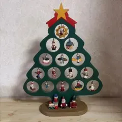 木製 クリスマスツリー オーナメントセット