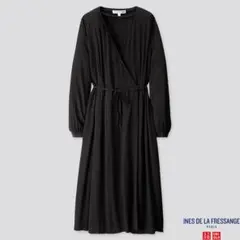 カシュクールワンピース 長袖