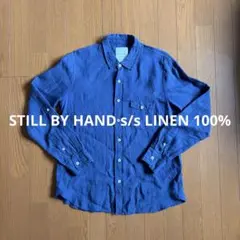 STILL BY HAND s/s LINEN 100% ドライリネンシャツ　Mのサムネイル