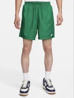 新品 NIKE メンズ ウーブン ショートパンツ グリーン 2XL 水陸両用