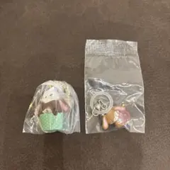 シュガバニ　くろうさ　マスコット キーホルダー 2種セット