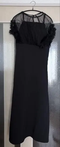 オケージョンドレス　ブラック M シースルー